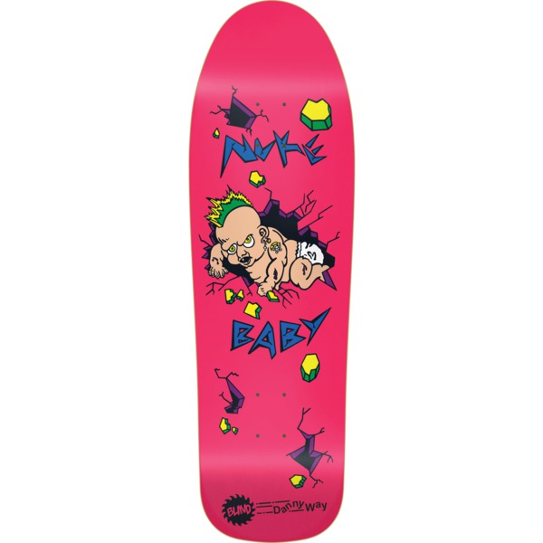 Blind Skateboards Danny Way Nuke Baby Pink Skateboard Deck - 9.7" x 31.7"
