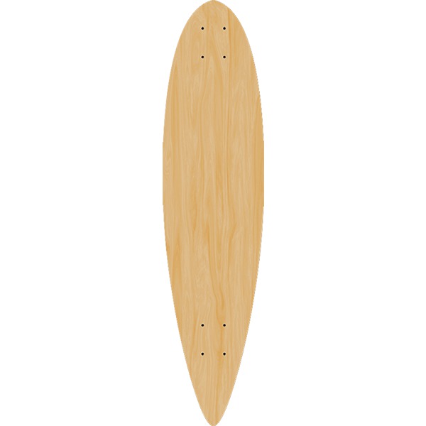 Blank Skateboards Pintail Natural Longboard Skateboard Deck - 8.9" x 40"