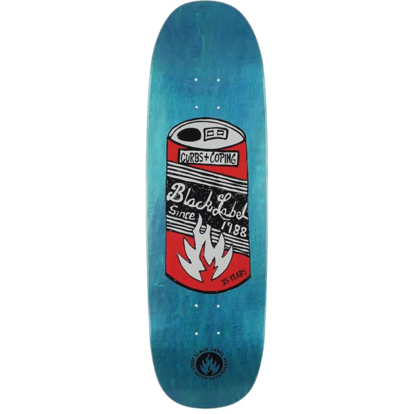 Black Label Skateboards 35 Years Can Black Widow Assorted Stains Skateboard Deck - 8.88" x 32.25"
