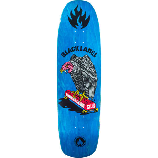 Black Label Skateboards Vulture Curb Club Assorted Stain Skateboard Deck - 8.88" x 32.25"