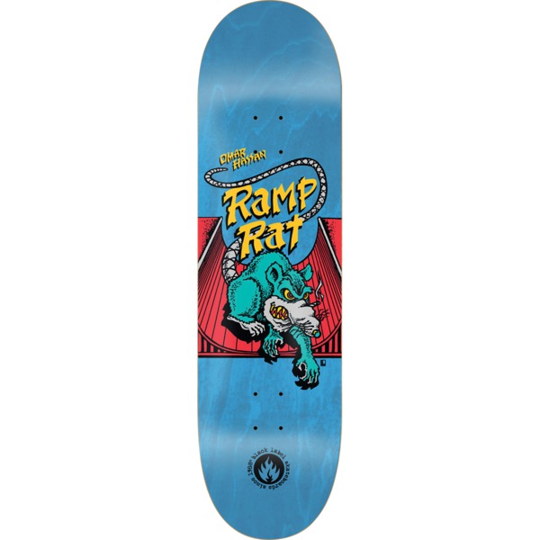 Black Label Skateboards Omar Hassan Ramp Rat Assorted Stains Skateboard Deck - 8.62" x 32.375"