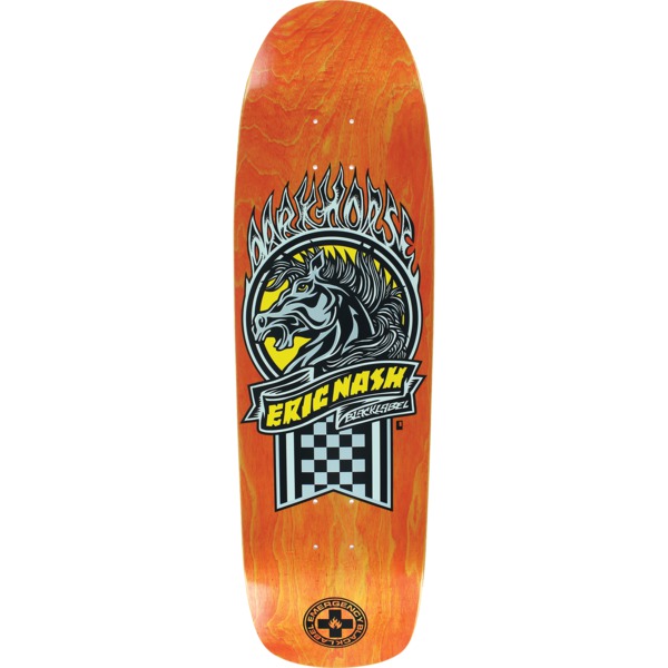 Black Label Skateboards Eric Nash Darkhorse Bright Orange Stain Skateboard Deck - 9.25" x 32.5"