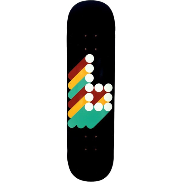 Braille Skateboards 3D B Black Skateboard Deck - 8.25" x 31.5"