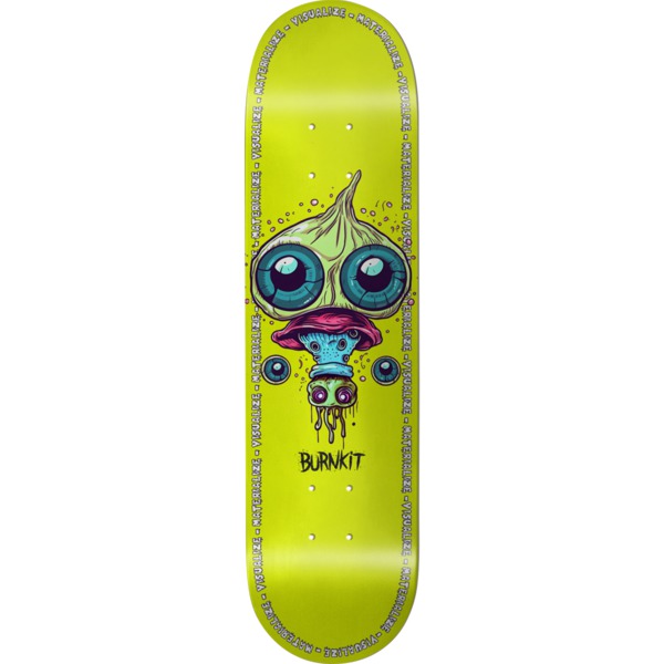 Burnkit Skateboards Fungi Yellow Skateboard Deck - 8" x 32"