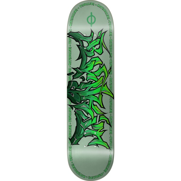 Burnkit Skateboards Tagger Green Skateboard Deck - 8.375" x 32.125"