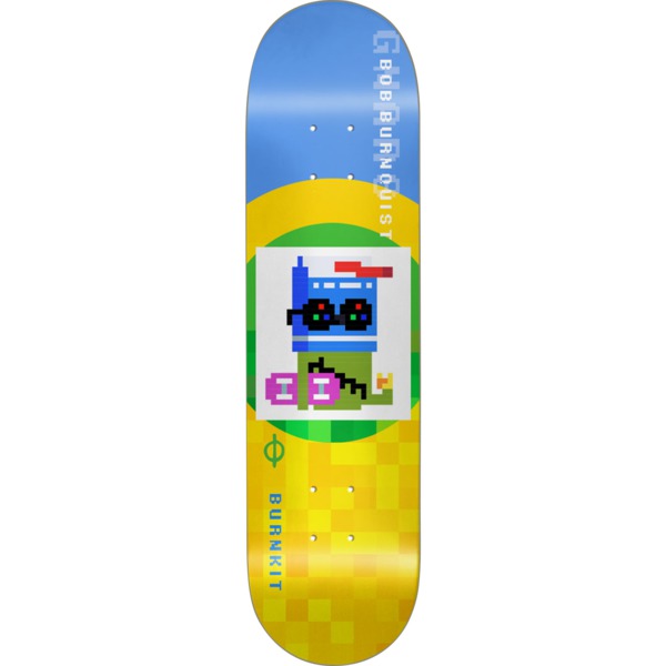 Burnkit Skateboards Bob Burnquist Gnars Green / Yellow Skateboard Deck - 8.25" x 32"