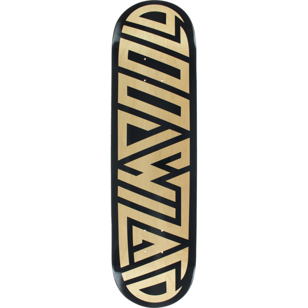 Blood Wizard Skateboards Future Wasteland Black / Natural Skateboard Deck - 8.37" x 32"