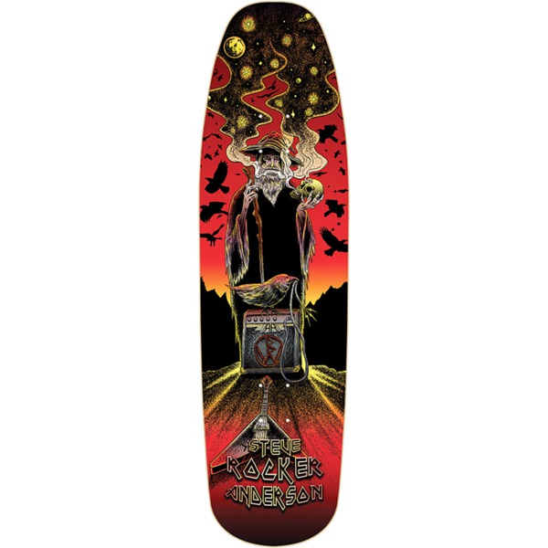 Blood Wizard Skateboards Rocker Steve Anderson Memorial Skateboard Deck - 9" x 32"