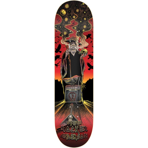 Blood Wizard Skateboards Rocker Steve Anderson Memorial Skateboard Deck - 9" x 32"