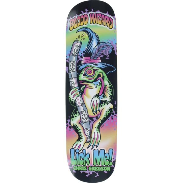 Blood Wizard Skateboards Chris Gregson Lick Me Skateboard Deck - 8.62" x 32"