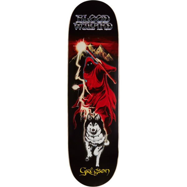 Blood Wizard Skateboards Chris Gregson Lone Wolf Skateboard Deck 8.