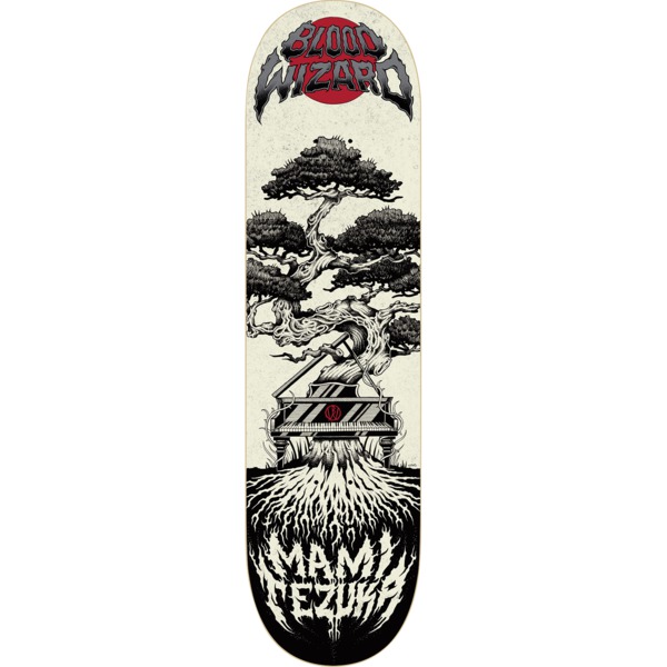 Blood Wizard Skateboards Mami Tezuka Piano Tree Skateboard Deck - 8.5" x 31.88"
