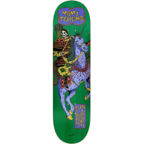 Blood Wizard Skateboards Mami Tezuka Unicorn Rider Skateboard Deck - 7.62" x 31.375"