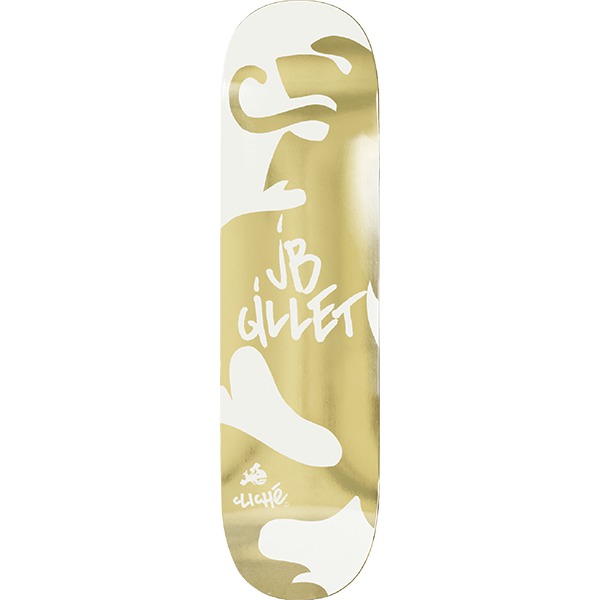 Cliche Skateboards JB Gillet Lyon Gold Skateboard Deck - 8" Cliche Skateboards JB Gillet Lyon Gold Skateboard Deck - 8"