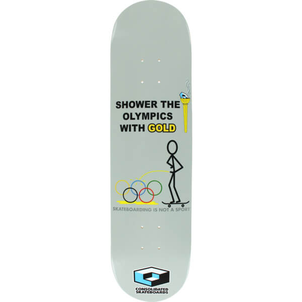 Consolidated Skateboards Shower Olympics Skateboard Deck - 8" x 31.6"