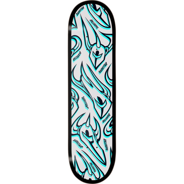 Darkstar Skateboards Overprint White / Blue Skateboard Deck RHM - 8" x 31.6"