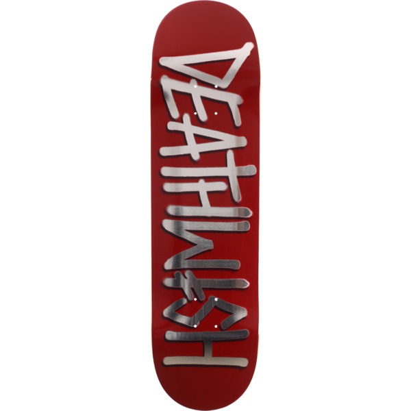 Deathwish Skateboards Deathspray Maroon / Silver Skateboard Deck - 8.75" x 32"