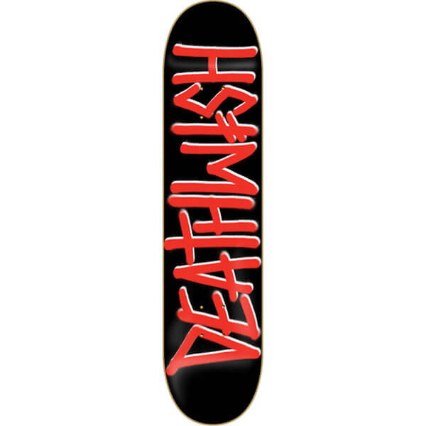 Deathwish Skateboards Deathspray Black / Red Skateboard Deck - 8.47" x 31.875"