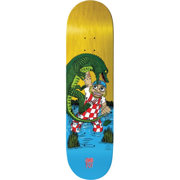 Deathwish Skateboards Jamie Foy Gator Attack Assorted Stains Skateboard Deck - 8.25" x 31.5"
