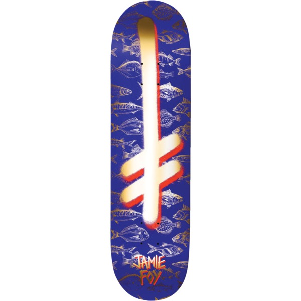 Deathwish Skateboards Jamie Foy Gang Logo Fishes Skateboard Deck - 8" x 31.5"