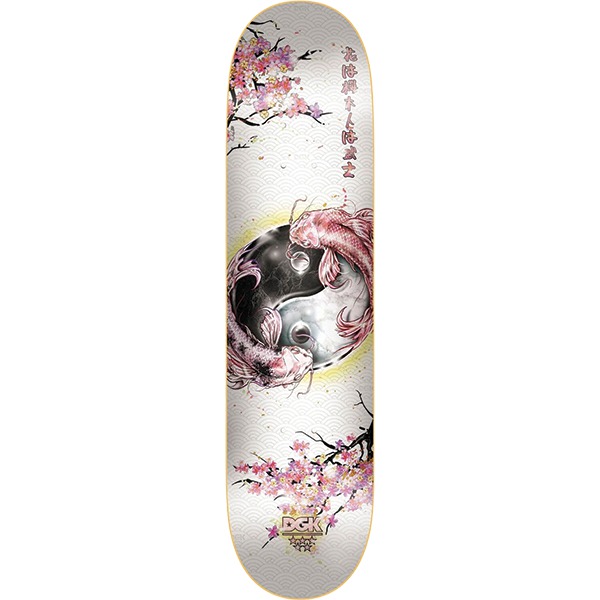 DGK Skateboards Ceremony Embossed White Skateboard Deck - 8.25" x 31.85"