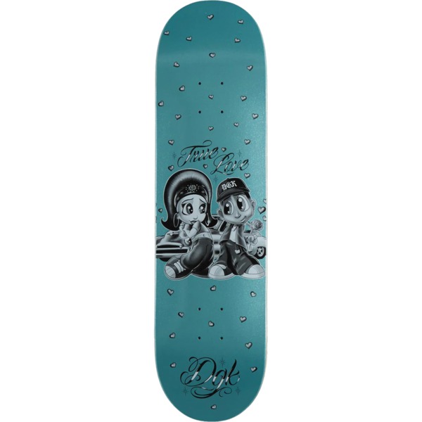 DGK Skateboards Fool For You Blue Glitter Skateboard Deck - 8.25" x 31.85"
