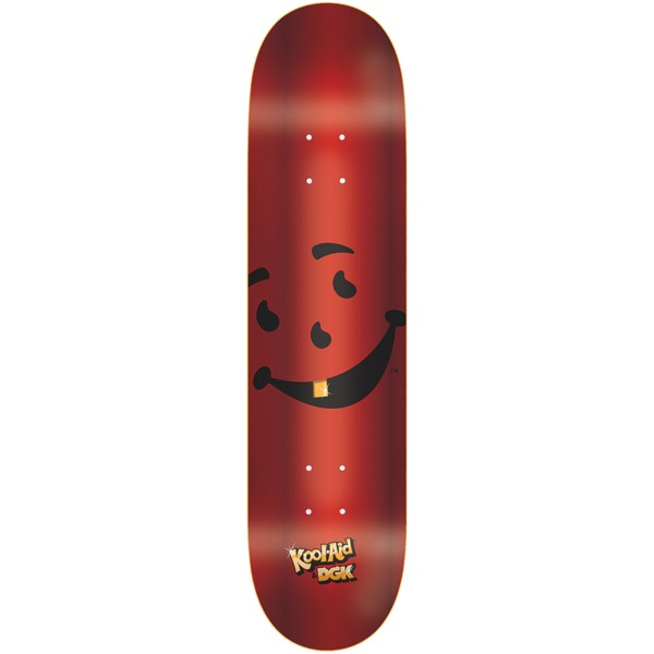 DGK Skateboards x Kool-Aid Thirst Foil Red Skateboard Deck - 8.1" x 31.75"