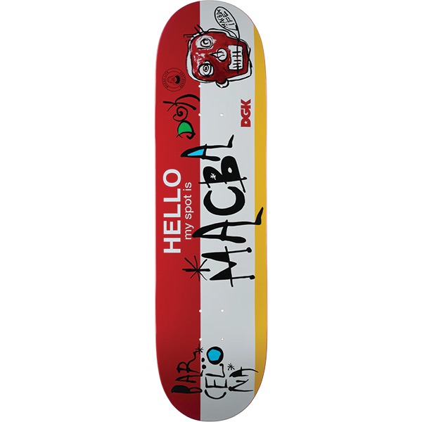 DGK Skateboards My Spot Is Macba Skateboard Deck - 8.38" DGK Skateboards My Spot Is Macba Skateboard Deck - 8.38"