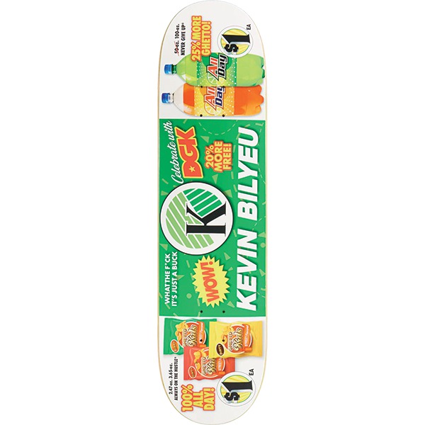 DGK Skateboards Kevin Bilyeu Just a Buck Skateboard Deck - 8.06" x 31.85"