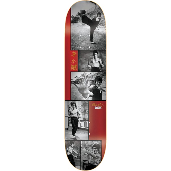 DGK Skateboards Bruce Lee Legend Red Foil Skateboard Deck - 8.38" x 32.2"
