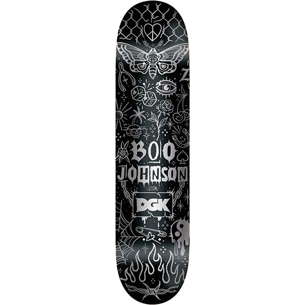 DGK Skateboards Boo Johnson Tattoos Skateboard Deck - 8.5" DGK Skateboards Boo Johnson Tattoos Skateboard Deck - 8.5"