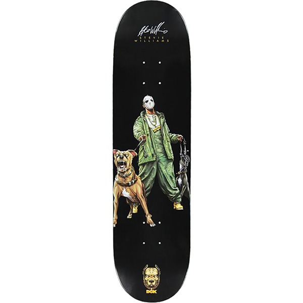 DGK Skateboards Stevie Williams Canine Black Skateboard Deck - 8.06" x 31.85"