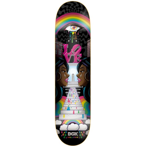 DGK Skateboards Stevie Williams Ghetto Psych Skateboard Deck - 8.06" x 31.625"