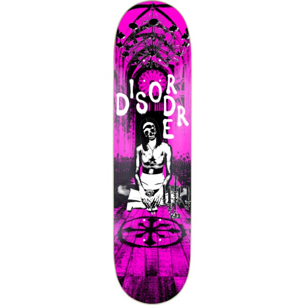 Disorder Skateboards Rituals Pink / Black / White Skateboard Deck - 8.12" x 31.75"