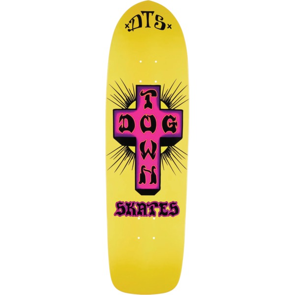 Dogtown Skateboards Big Boy Neon Yellow Old School Skateboard Deck - 9.04" x 32.4"