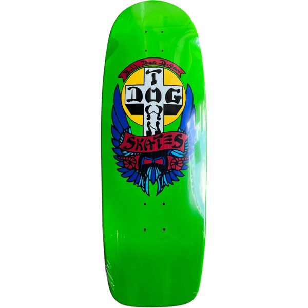 Dogtown Skateboards Bull Dog 70's Rider Lime Dip Skateboard Deck - 10" x 30.57"