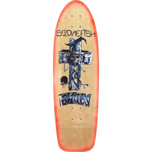 Dogtown Skateboards Stonefish 70's Natural / Orange Fade Skateboard Deck - 9" x 30"