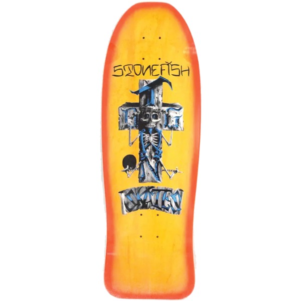 Dogtown Skateboards Stonefish 80's Yellow / Orange Fade Old School Skateboard Deck - 10.12" x 30.32"