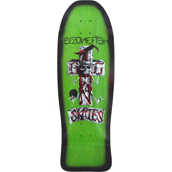 Dogtown Skateboards Stonefish Green / Black Fade Cruiser Skateboard Deck - 10.12" x 30.32"