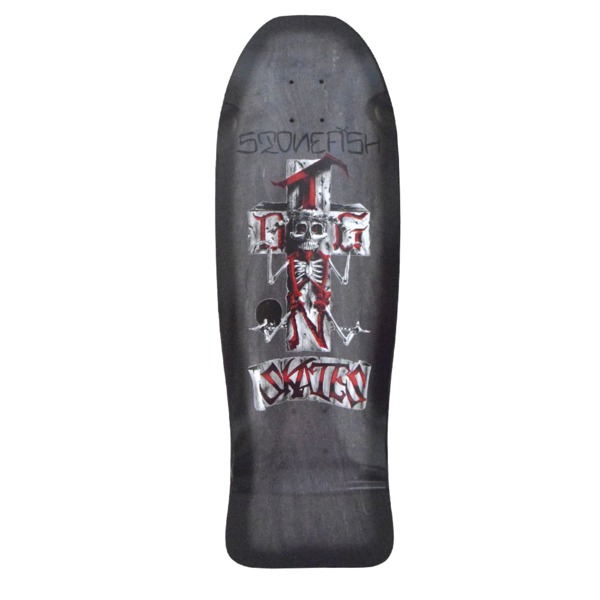 Dogtown Skateboards Stonefish Black Stain / Black Fade Old School Skateboard Deck - 10.12" x 30.32"
