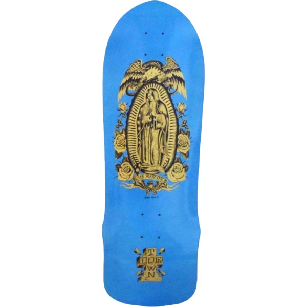 Dogtown Skateboards Jesse Martinez Guadalupe 1987 Light Blue / Gold Old School Skateboard Deck - 10" x 30.25"