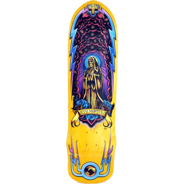 Dogtown Skateboards Jesse Martinez Guadalupe Handshake M80 Yellow Skateboard Deck - 8.6" x 32.5"