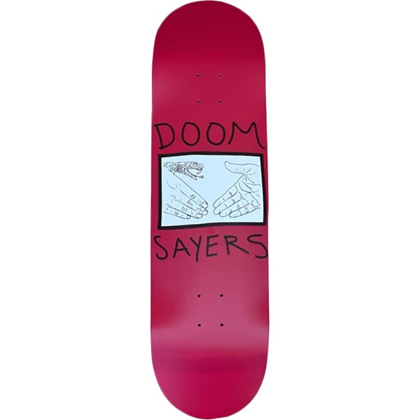 Doomsayers Club Shake Snake Burgundy Skateboard Deck - 9" x 32.5"
