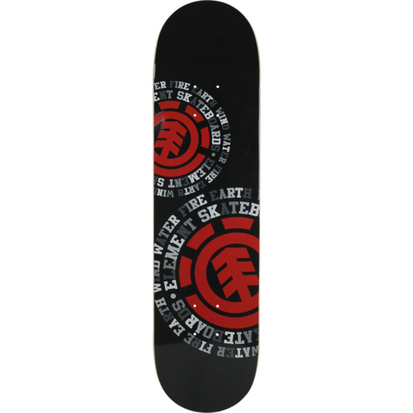 Bundle of 2 Items 7.75 x 31.7 with Jessup WS Die-Cut Black Griptape Element Skateboards Dispersion Black Skateboard Deck