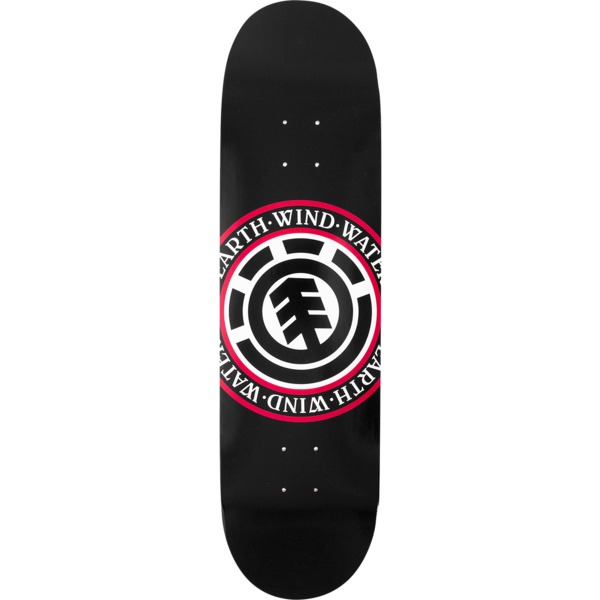 Element Skateboards Seal Black Skateboard Deck - 7.75" x 31.7"