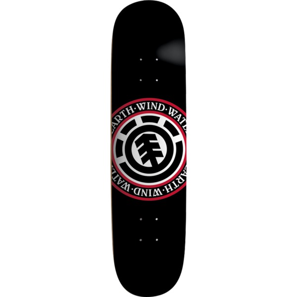 Element Skateboards Seal Black Skateboard Deck - 8" x 32.06"