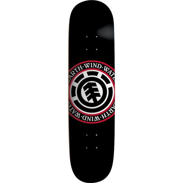 Element Skateboards Elemental Seal Black Skateboard Deck - 8.3" x 32.25"