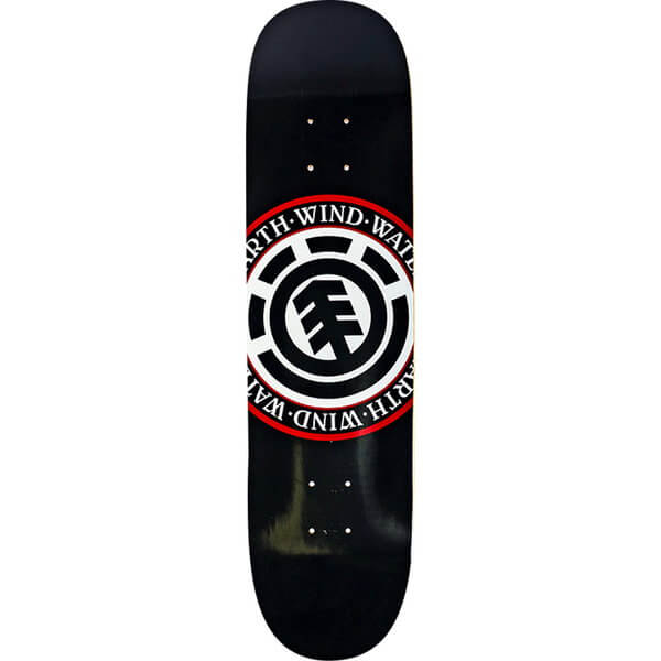 Element Skateboards Elemental Seal Black Skateboard Deck - 8.5 x 32.7