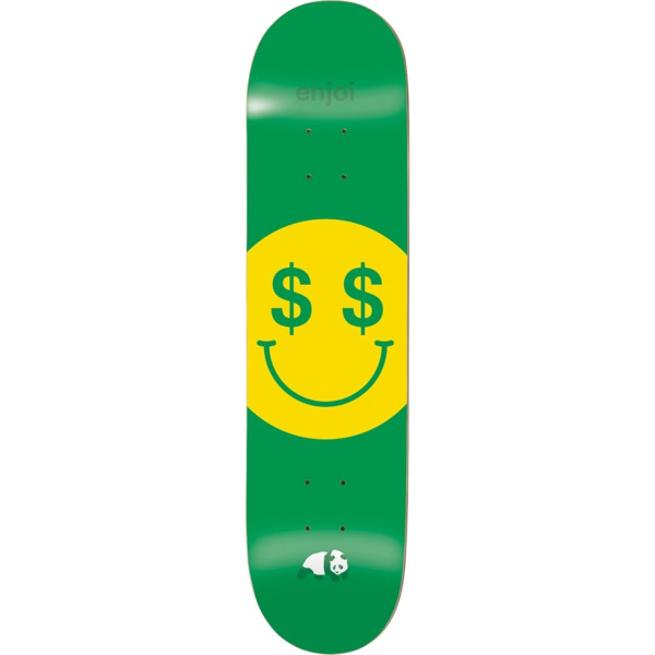 Enjoi Skateboards Cash Money Green Skateboard Deck Resin-7 - 8.25" x 32.1"