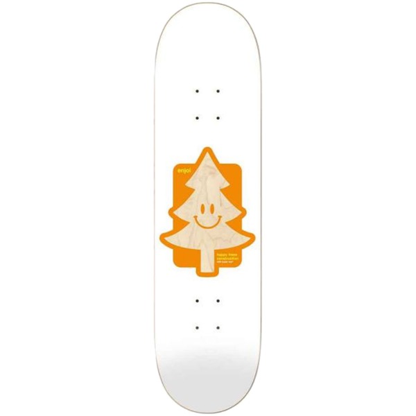 Enjoi Skateboards Happy Tree White Skateboard Deck Super Sap - 8.25" x 32.1"